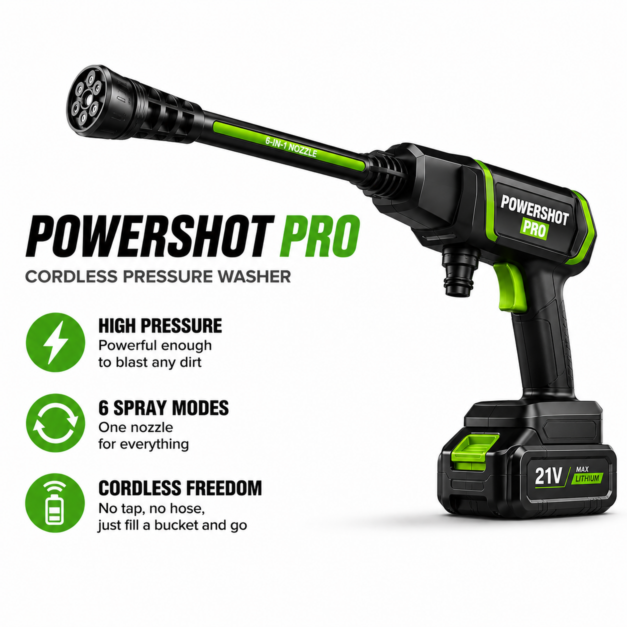 PowerShot Pro Cordless Pressure Washer