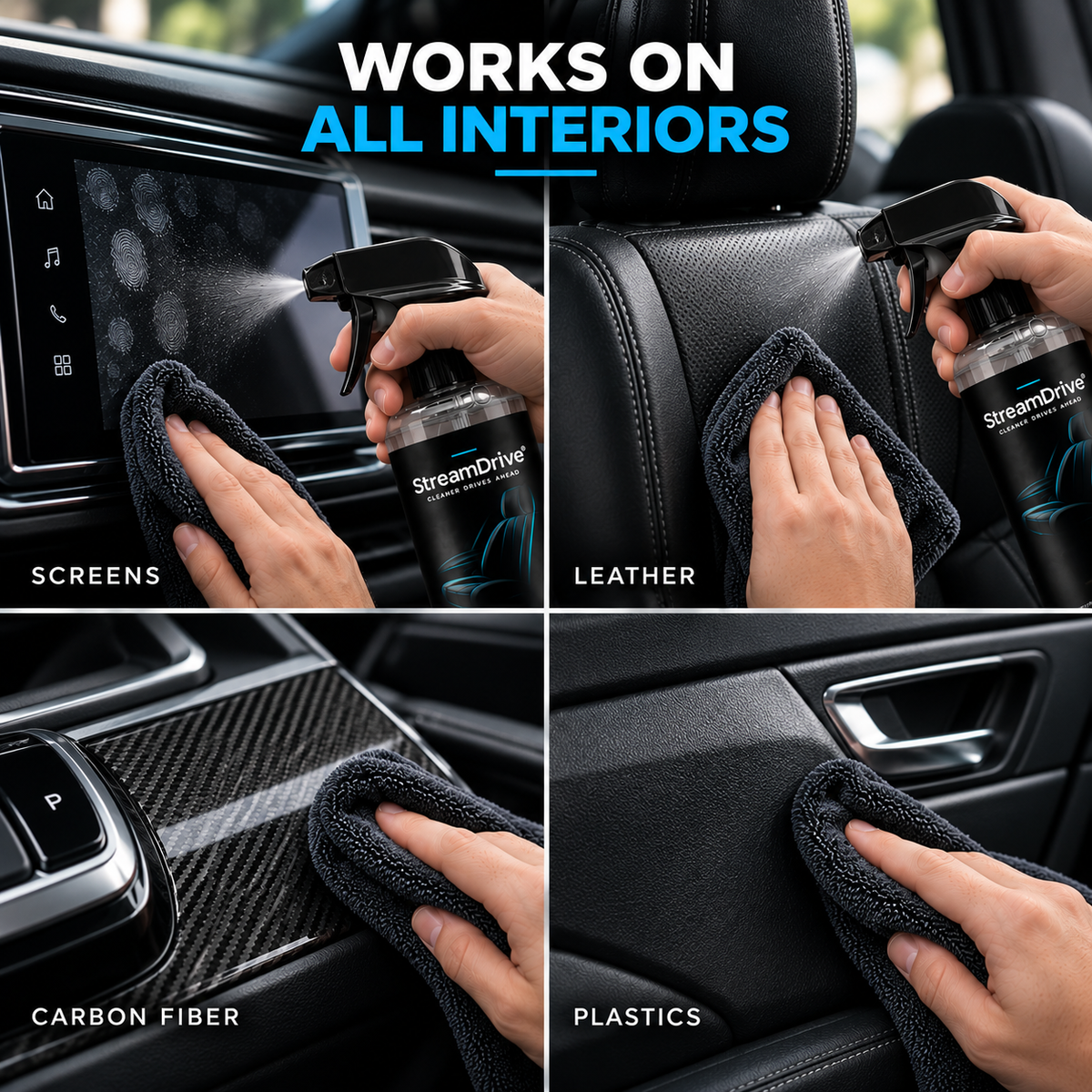StreamDrive 2-in-1 Clean & Fresh Interior Spray Detailer